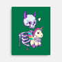 Cute Skeleton-none stretched canvas-Jess.Adams.Creates