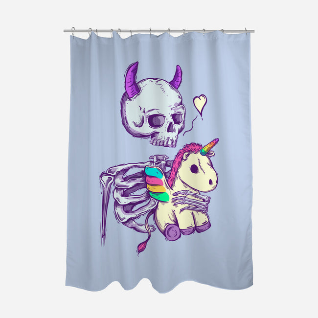 Cute Skeleton-none polyester shower curtain-Jess.Adams.Creates