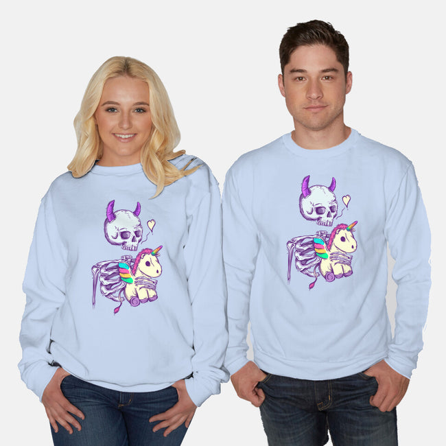 Cute Skeleton-unisex crew neck sweatshirt-Jess.Adams.Creates