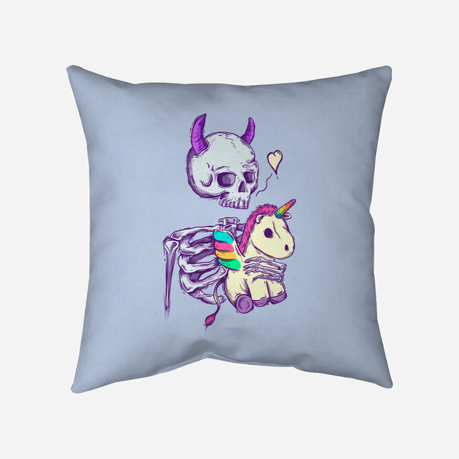 Cute Skeleton-none removable cover w insert throw pillow-Jess.Adams.Creates
