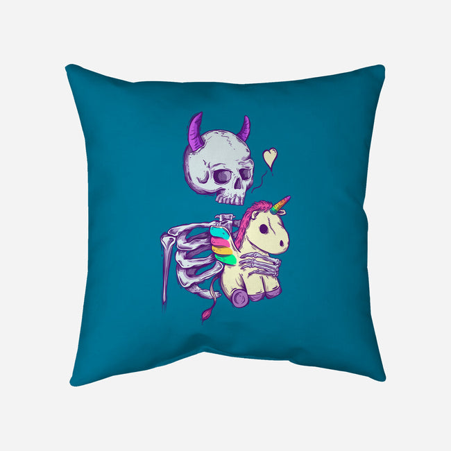 Cute Skeleton-none removable cover w insert throw pillow-Jess.Adams.Creates