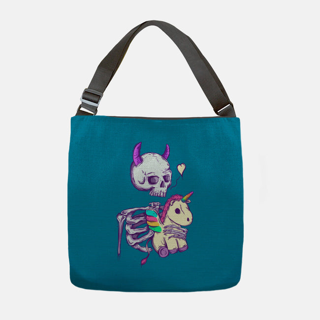 Cute Skeleton-none adjustable tote-Jess.Adams.Creates