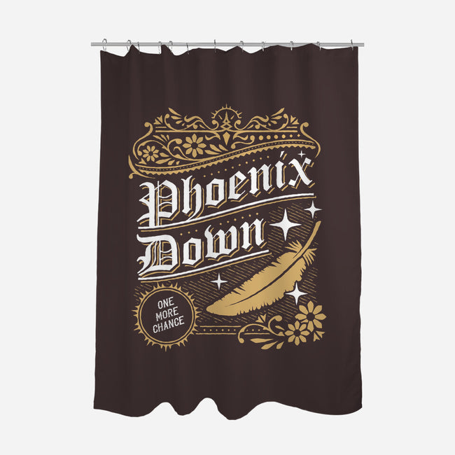 Phoenix Down-none polyester shower curtain-Sergester
