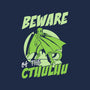 Beware Cthulhu-none zippered laptop sleeve-Nickbeta Designs