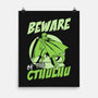 Beware Cthulhu-none matte poster-Nickbeta Designs