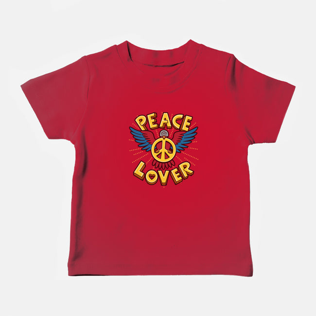 Peace Lover-baby basic tee-Boggs Nicolas