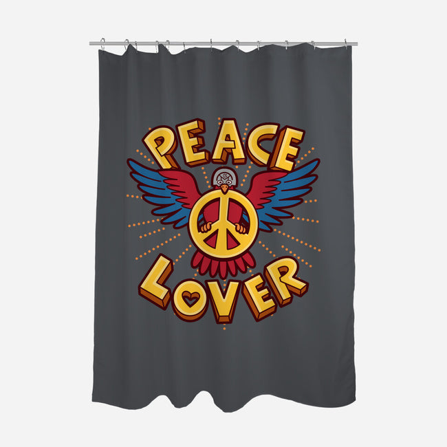 Peace Lover-none polyester shower curtain-Boggs Nicolas