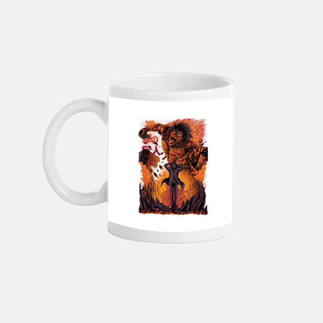 Eren X Attack Titan-none glossy mug-alanside