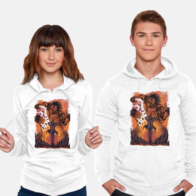 Eren X Attack Titan-unisex pullover sweatshirt-alanside
