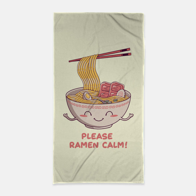 Ramen Calm-none beach towel-vp021