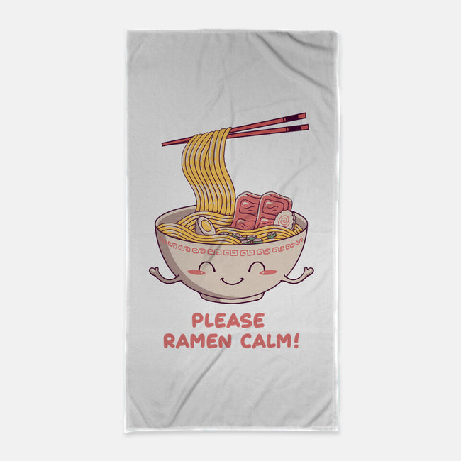 Ramen Calm-none beach towel-vp021