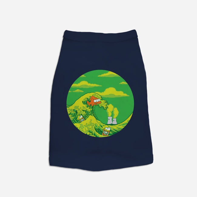 The Great Wave Off Springfield-dog basic pet tank-dalethesk8er