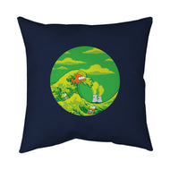 The Great Wave Off Springfield-none removable cover w insert throw pillow-dalethesk8er
