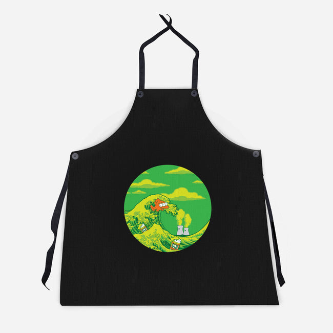 The Great Wave Off Springfield-unisex kitchen apron-dalethesk8er