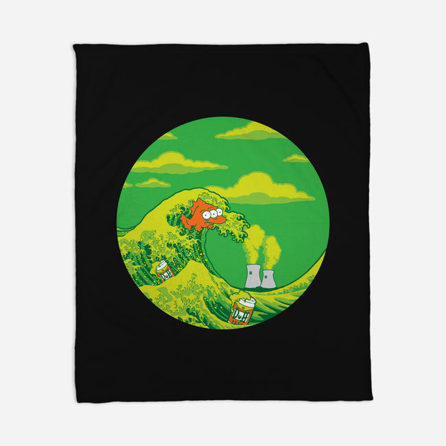 The Great Wave Off Springfield-none fleece blanket-dalethesk8er