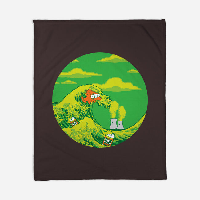 The Great Wave Off Springfield-none fleece blanket-dalethesk8er