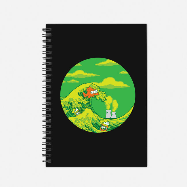 The Great Wave Off Springfield-none dot grid notebook-dalethesk8er