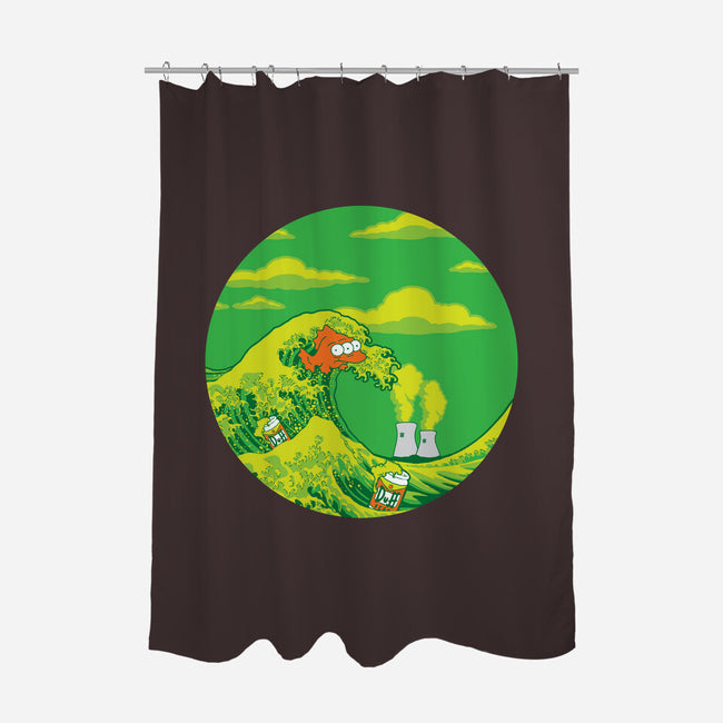 The Great Wave Off Springfield-none polyester shower curtain-dalethesk8er