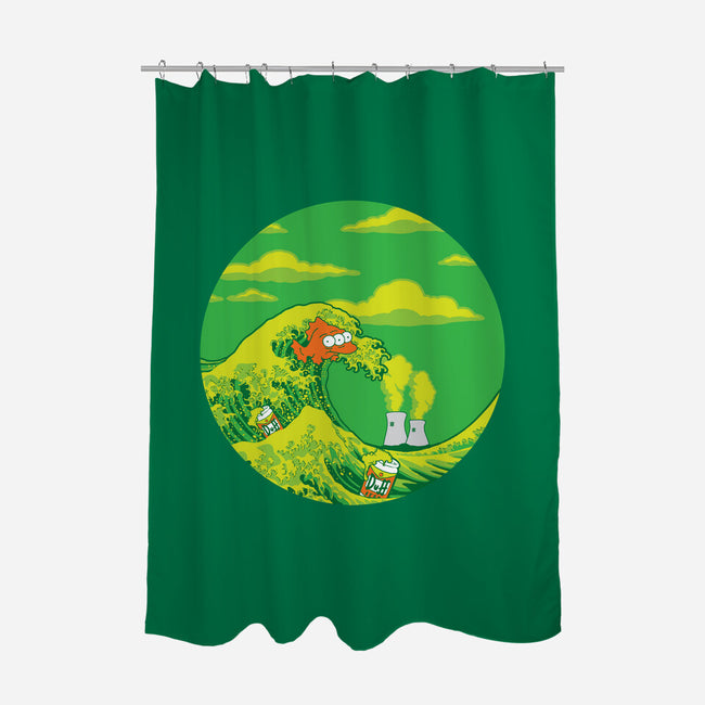 The Great Wave Off Springfield-none polyester shower curtain-dalethesk8er