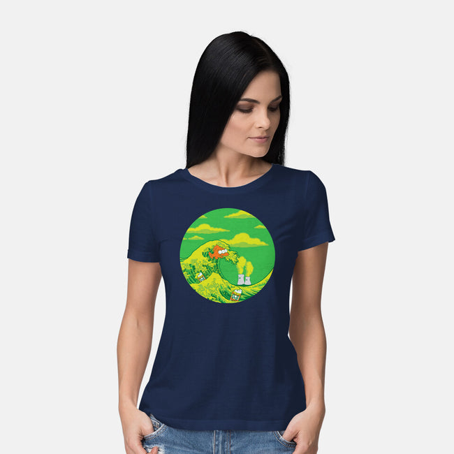 The Great Wave Off Springfield-womens basic tee-dalethesk8er