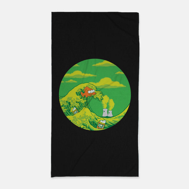 The Great Wave Off Springfield-none beach towel-dalethesk8er