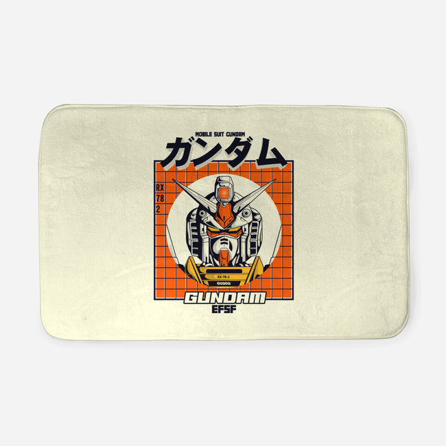 Gundam-none memory foam bath mat-Douglasstencil