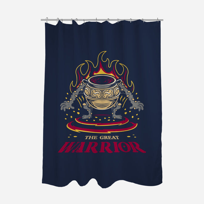 The Great Jar Warrior-none polyester shower curtain-Logozaste