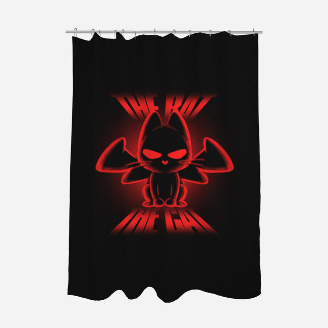 The Bat And The Cat-none polyester shower curtain-estudiofitas