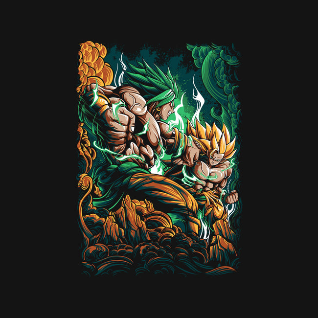 Saiyan Fight-mens basic tee-alanside