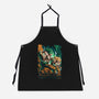 Saiyan Fight-unisex kitchen apron-alanside