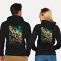 Saiyan Fight-unisex zip-up sweatshirt-alanside