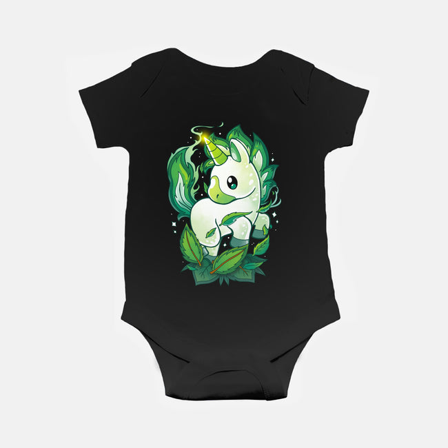 Leaf Unicorn-baby basic onesie-Vallina84