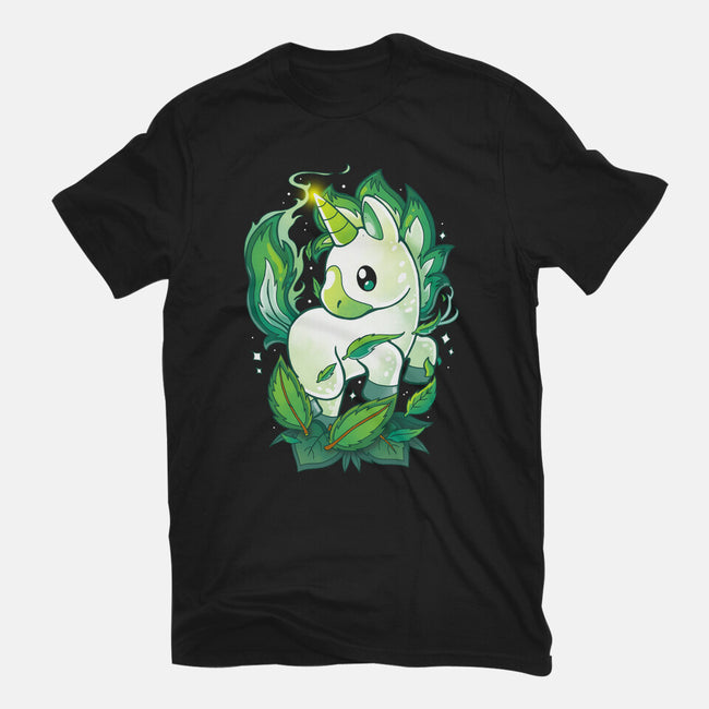 Leaf Unicorn-womens basic tee-Vallina84