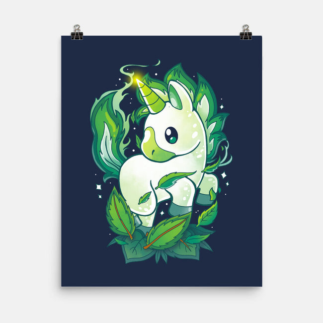 Leaf Unicorn-none matte poster-Vallina84