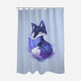 Galaxy Fox-none polyester shower curtain-ricolaa