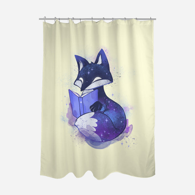 Galaxy Fox-none polyester shower curtain-ricolaa