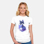 Galaxy Fox-womens fitted tee-ricolaa