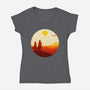 Into The Desert-womens v-neck tee-PencilMonkey