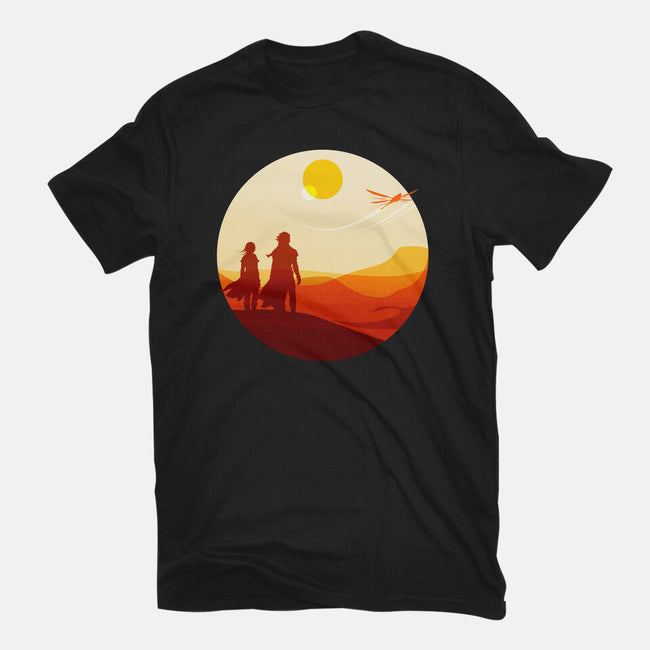 Into The Desert-womens basic tee-PencilMonkey