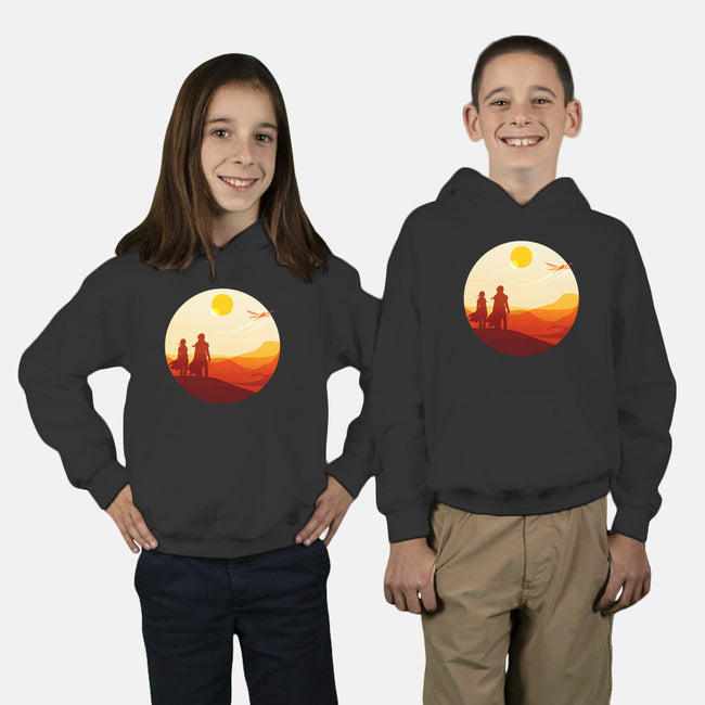 Into The Desert-youth pullover sweatshirt-PencilMonkey