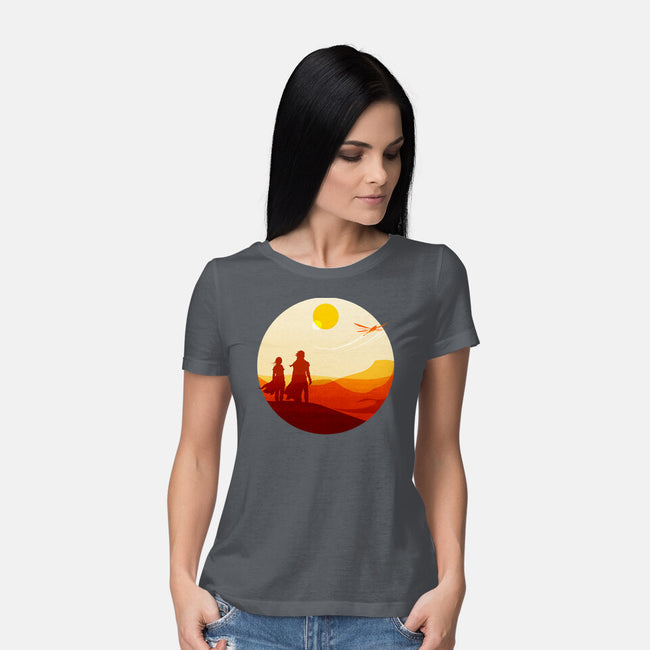 Into The Desert-womens basic tee-PencilMonkey