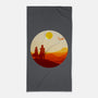 Into The Desert-none beach towel-PencilMonkey