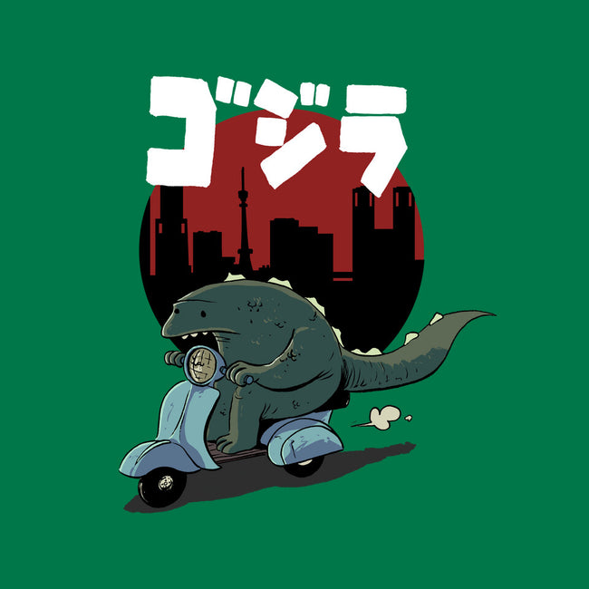 Godzilla Cruising-mens heavyweight tee-Christopher Tupa