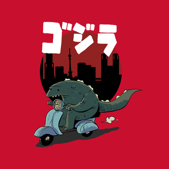 Godzilla Cruising-dog basic pet tank-Christopher Tupa