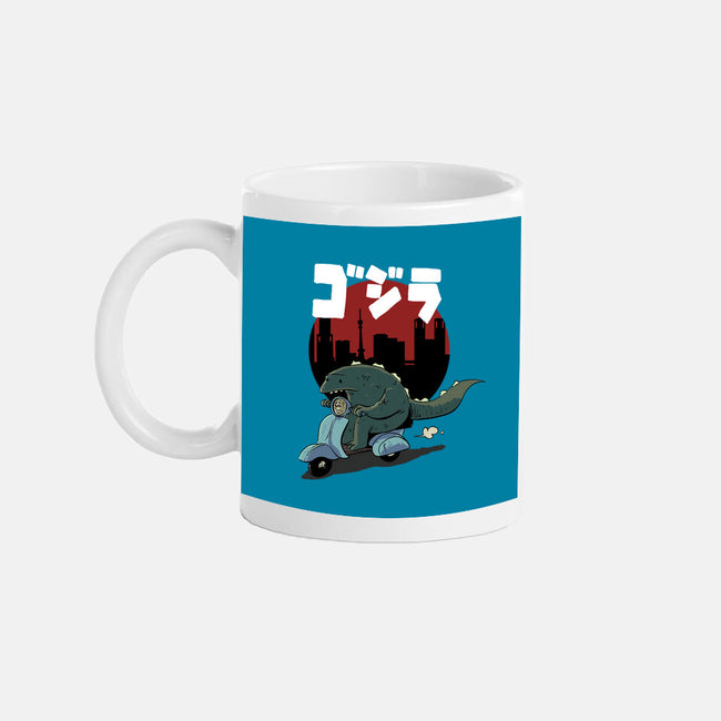 Godzilla Cruising-none glossy mug-Christopher Tupa