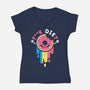 Die Diet-womens v-neck tee-NemiMakeit