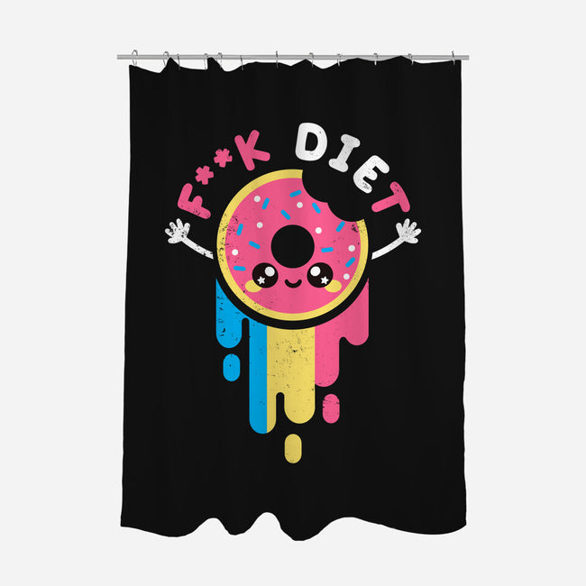 Die Diet-none polyester shower curtain-NemiMakeit