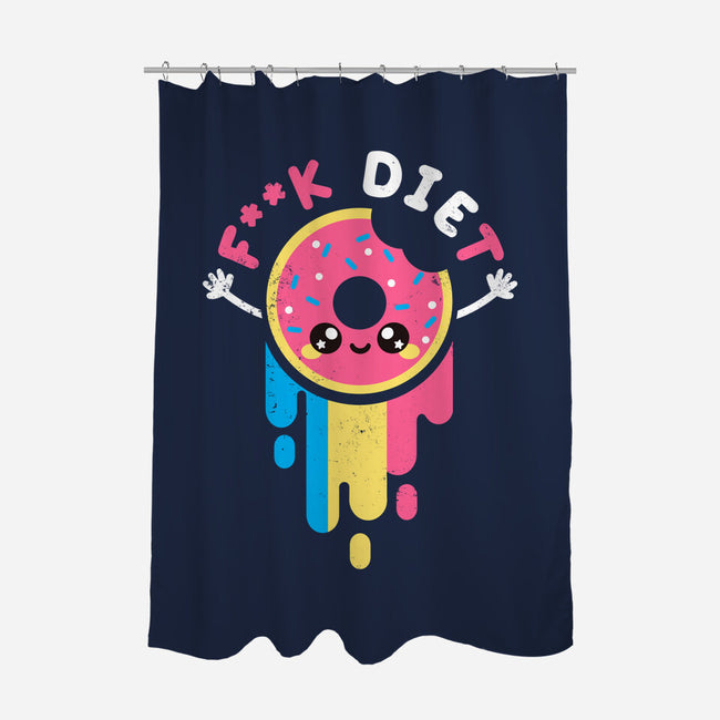 Die Diet-none polyester shower curtain-NemiMakeit
