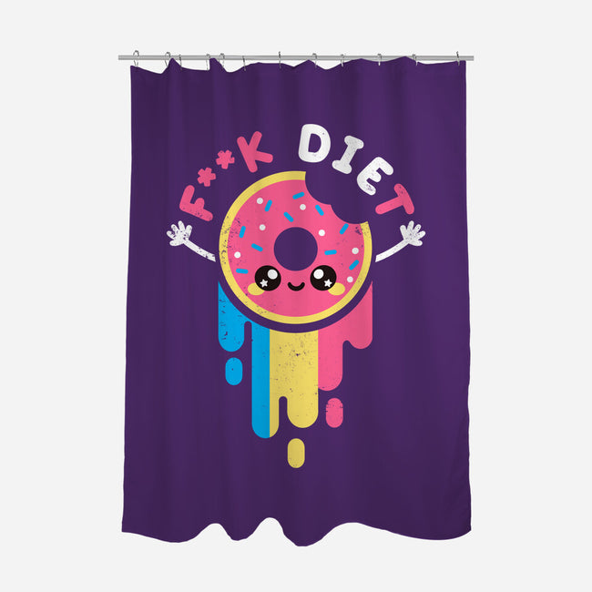 Die Diet-none polyester shower curtain-NemiMakeit