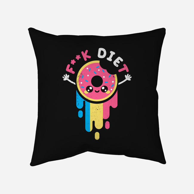 Die Diet-none removable cover w insert throw pillow-NemiMakeit
